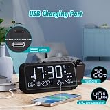 Mesqool Alarm Clock Radio with Projector and Dual Charging Ports view 7