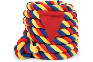 Thadavo Field Day Tug of War Rope for Kids and Adults, Family Reunion Birthday Party Games, Summer Outside Lawn Games, Camping Picnic Carnival Games, Perfect for Team Building Activities, Color 20FT