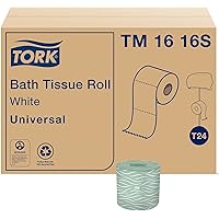 Tork Toilet Paper Roll White T24, Universal, 2-Ply, 96 x 500 sheets, TM1616S
