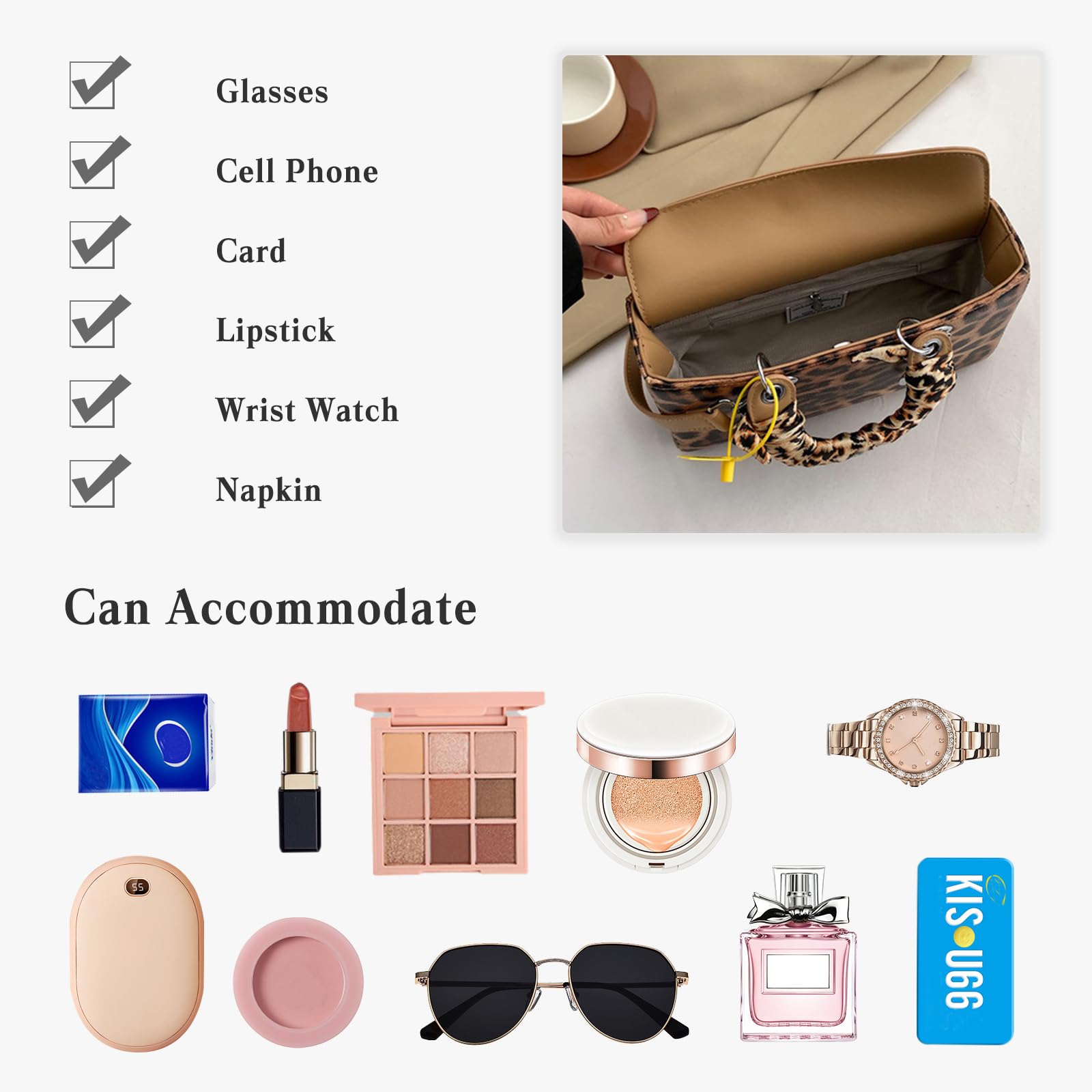 CORIOS Leopard Pattern Handbag for Women PU Leather Shoulder Bag Waterproof Crossbody Bag Fashion Messenger Bag Satchel Bag Elegant Hobo Bag Top Handle Bag Shopping Work Travel Tote Bag, Blue S, L, Retro