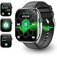 Jaroky Islamic Quran Watch for Muslim Men, 2.02" Azan Watch with 114 Full Quran Recitation, Prayer Times Reminders, Daily Azkar, Hijri Calendar, Bluetooth Call, IP68