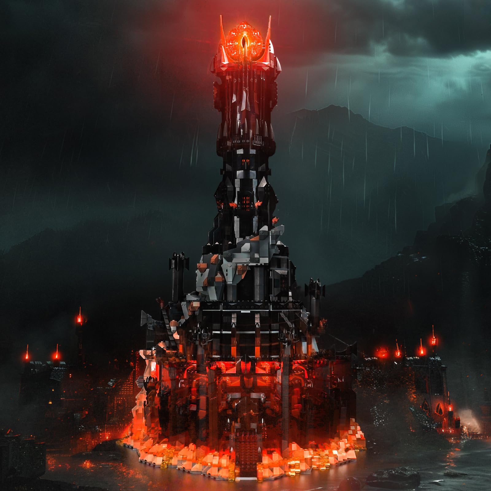 Light Kit for Lego Barad-dûr, Lighting Set for Lego 10333 Barad-dûr Set - Not Include Models, Just Light Kit — image 1