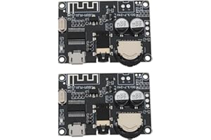 Micro Traders 2pcs MP3 Bluetooth 5.0 Audio Receiver Module Board 3.7~24VDC XY-WRBT for Smartphones Tablets Laptops