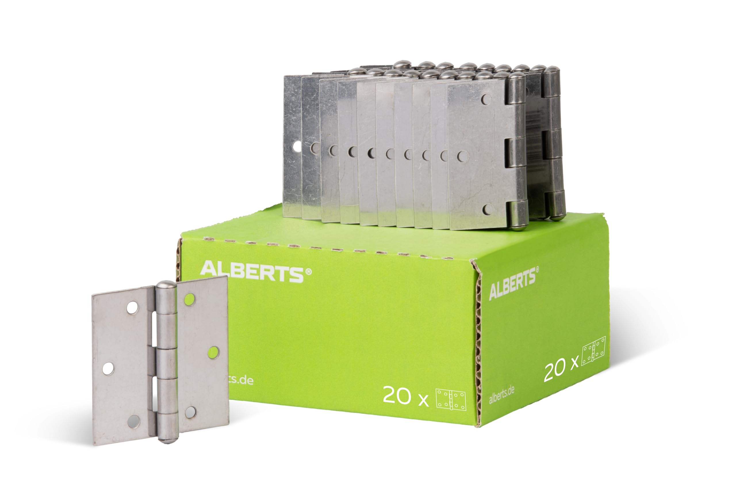 Hinge Rectangular 60 x 60 mm / 20 STK. Material: Edelstahl