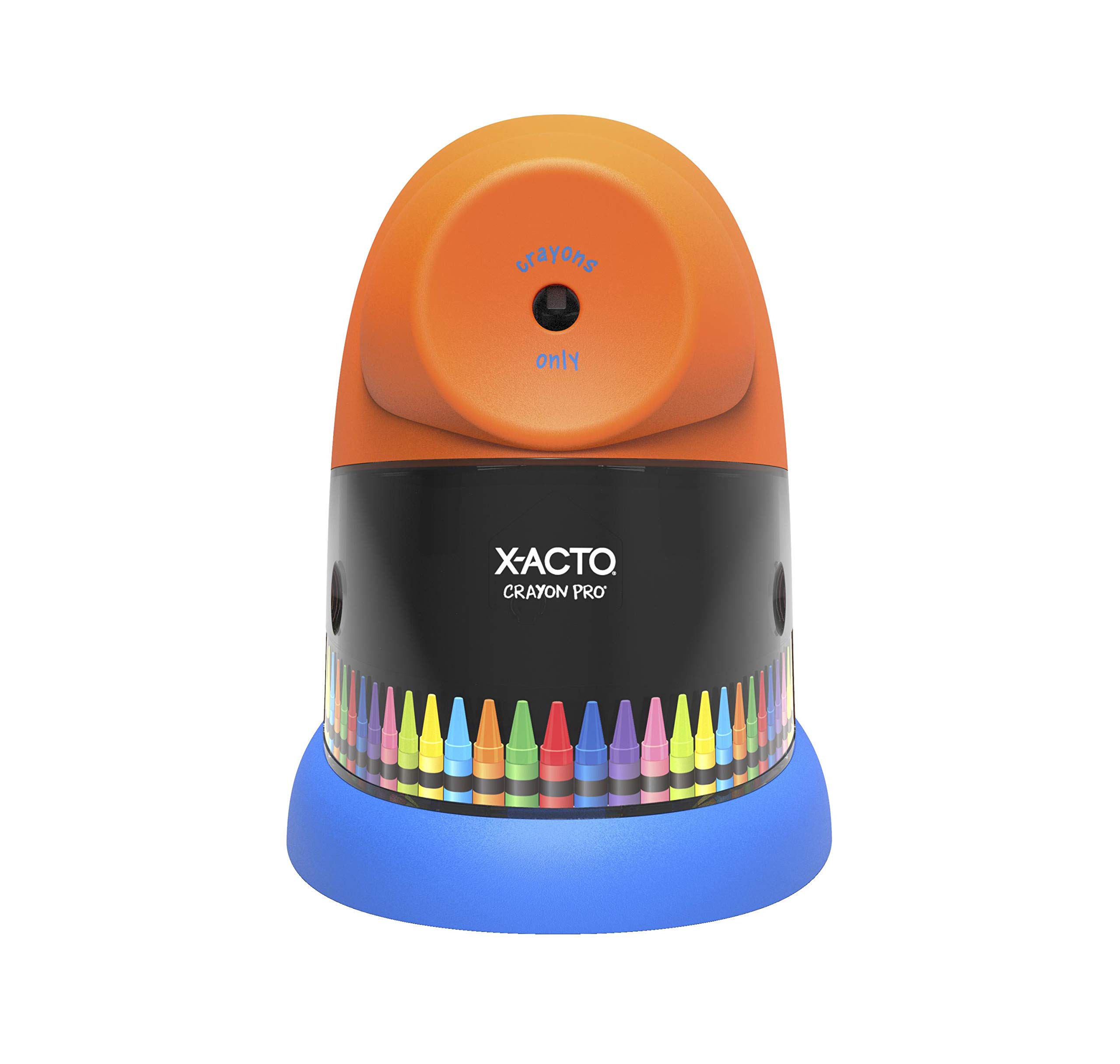 X-ACTO Crayon Pro Electric Sharpener, SafeStart Automatic Motor, Great for Home or School Use