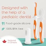 Cherish Baby Care Baby Toothbrush 0-2 Years Silicone 3-Pack Orange view 6