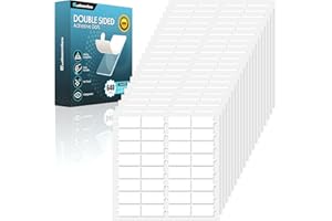 Eudaemiles Double Sided Adhesive Dots, 640 PCS Mounting Putty Removable No Trace, Thickness 0.04" Small Square Double Clear Sticky Tack for Poster Museum Wall Hanging