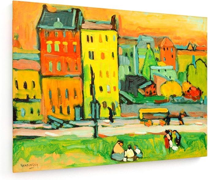weewado Wassily Kandinsky Houses in Munich Painting ca. 1908 23