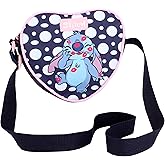 Disney Stitch Crossbody Bag for Girls Kids – Cute Heart Shaped Purse, Mini Shoulder Bags, Small Travel Handbag Gift