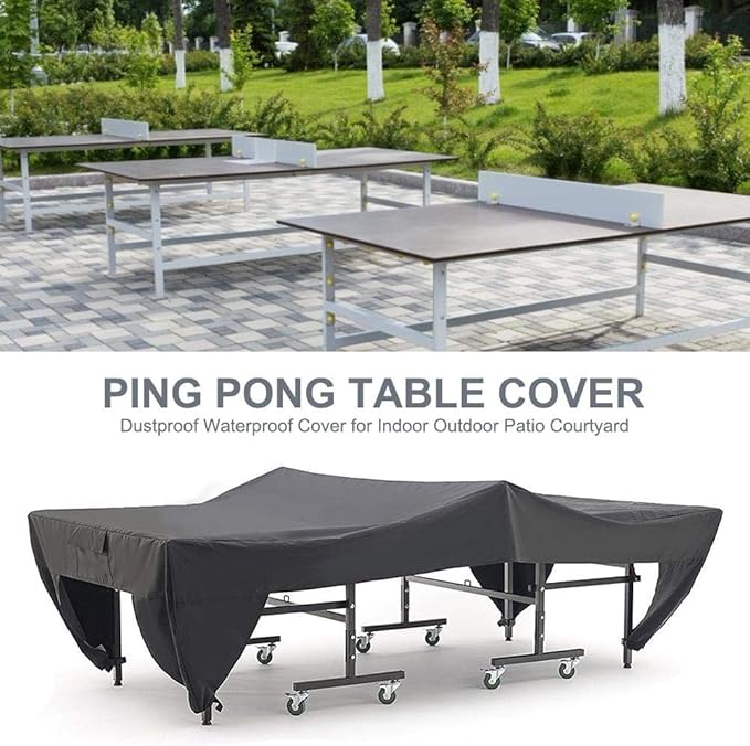 Dustproof Waterproof Ping Pong Table Cover for Indoor Outdoor Patio