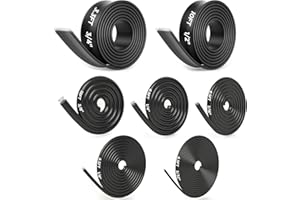HUAKAYO 7-Size Heat Shrink Tubing Roll Kit: 4:1 Adhesive Lined, 54 Ft Marine Grade Waterproof, Insulated Sealed, Oil-Proof & Wear-Resistant, for Home Use & Industrial Applications (Black)