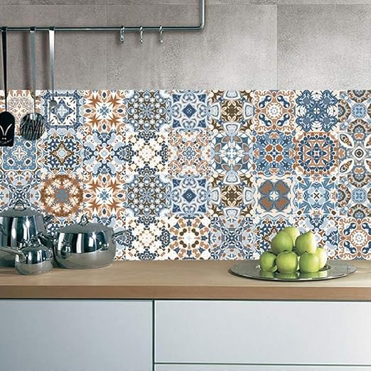 Cocina Bano Impermeable A Prueba De Aceite Pegatinas De Azulejos