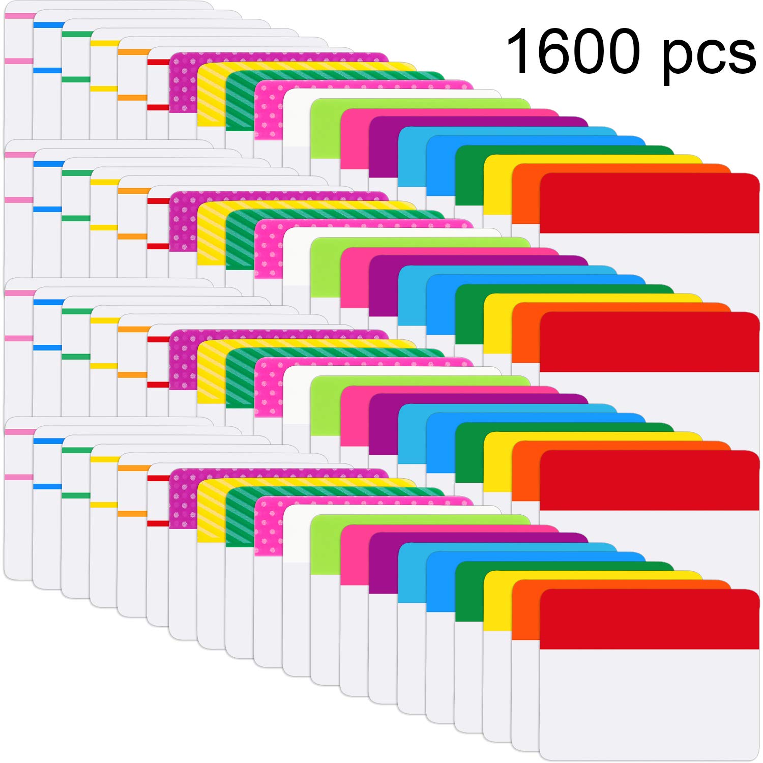 Writable and Repositionable File Tabs Flags for Pages or Book Markers 1