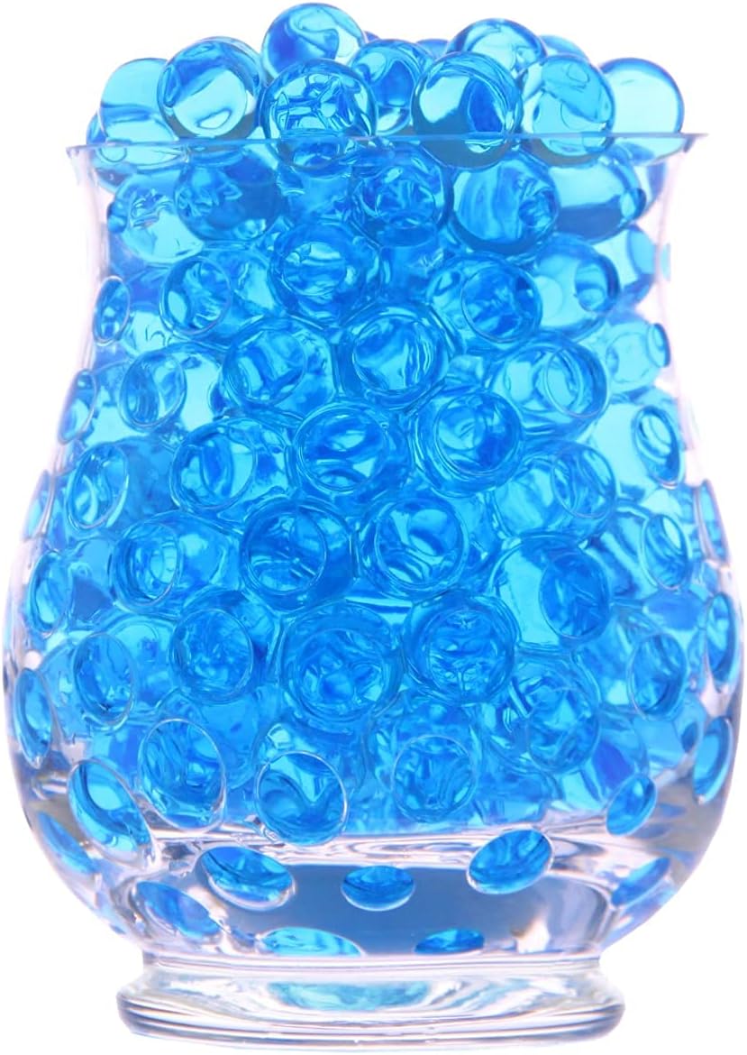 Vase Fillers - PMLAND 20000+ Pieces Vase Filler Water Beads Growing Crystal Gel for Home Decoration Wedding Centerpiece Floral Plants Helper and More - Light Blue