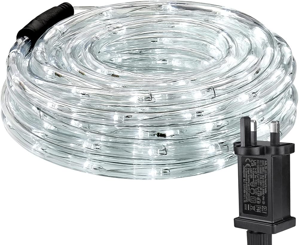 Lepro Outdoor Rope Lights 10m Mains Powered 240 LED IP65 Waterpoof Cool White