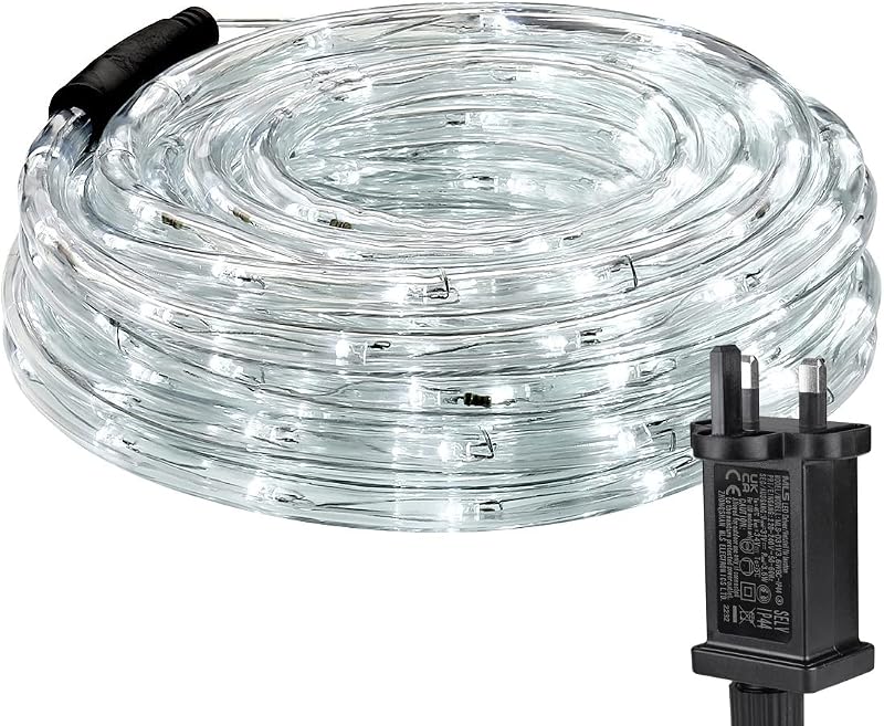 Lepro Outdoor Rope Lights 10m Mains Powered 240 LED IP65 Waterpoof Cool White