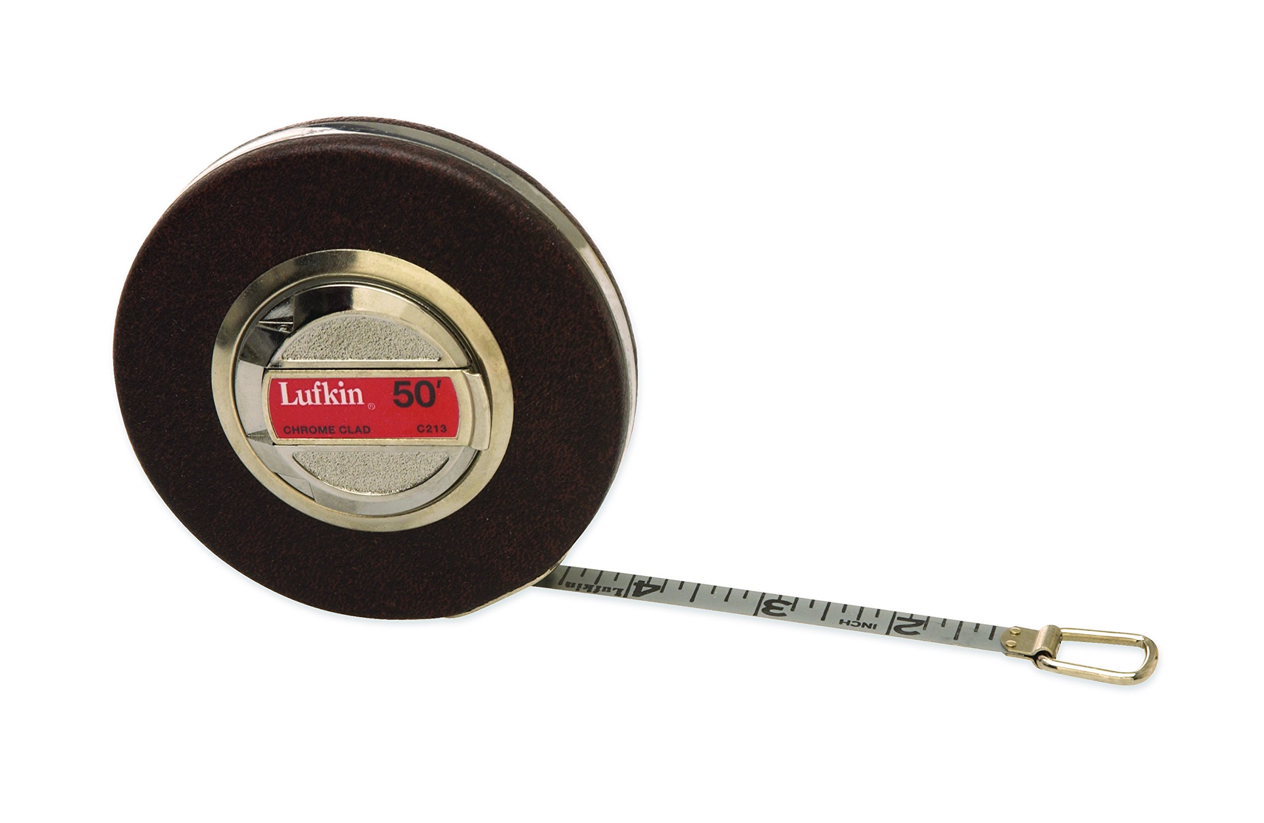 Photo 1 of Crescent Lufkin 3/8" x 50' Anchor Chrome Clad Engineer's Tape Measure - C213DN , Black