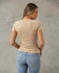 Abardsion Women's Casual Basic Going Out Crop Tops