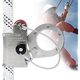 Rope Grab Fall Protection Automatic Energy Absorbing, Used with 5/8&rdquo; - 3/4&rdquo; Lifeline Rope, Automatic Lock System, Comply to ANSI/OSHA