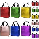 FONXHEE 12 Medium Gift Bags with Tissues - Sturdy