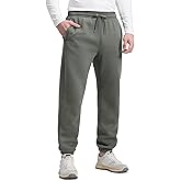 CRZ YOGA Cotton Fleece Lined Sweatpants for Men 30" - Classic Fit Casual Lounge Cozy Sweat Pants Joggers with Zipper Pockets