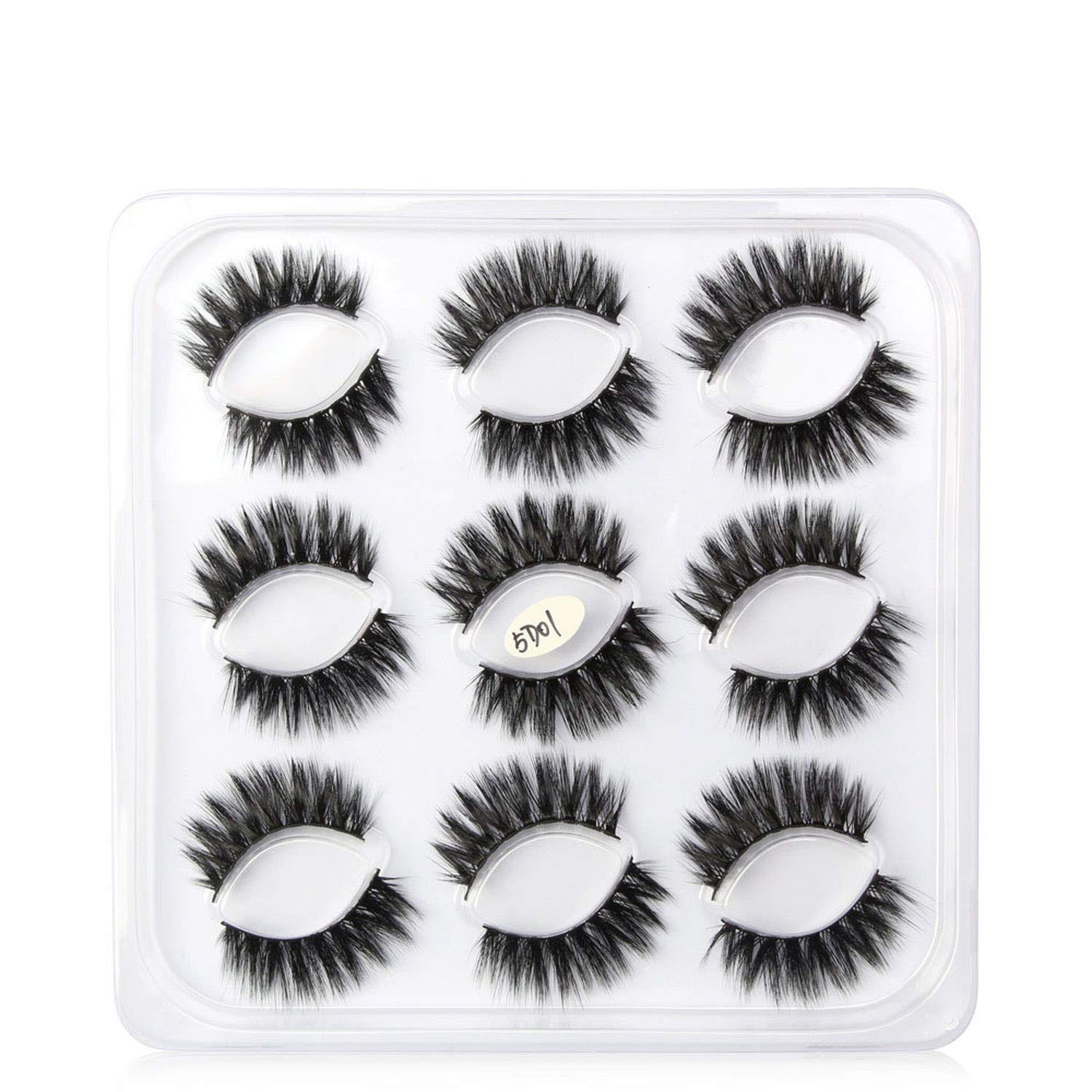 9 pair/box Mink Eyelashes 100 Cruelty free Handmade 3D