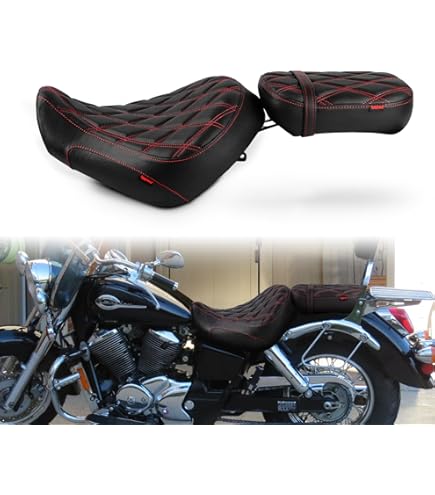 Motorcycle Seat Honda Shadow PU Leather Rear Passenger Seat