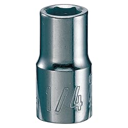 CRAFTSMAN Shallow Socket, SAE, 1/4-Inch