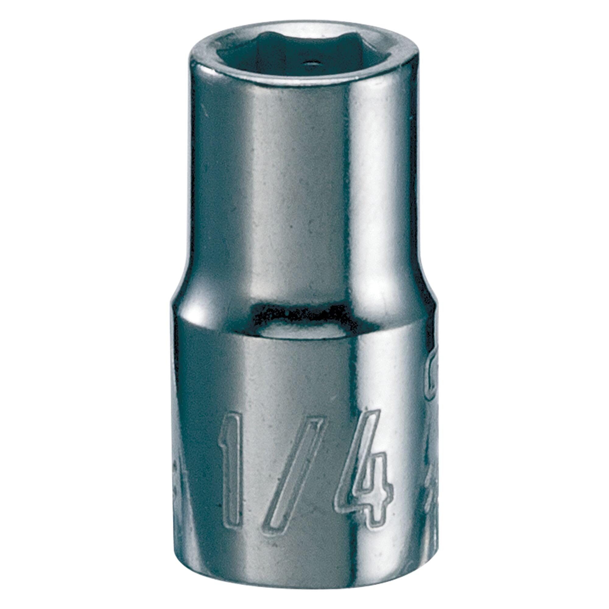 CRAFTSMAN Shallow Socket, SAE, 1/4-Inch