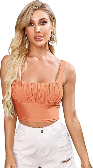 ruched tank top