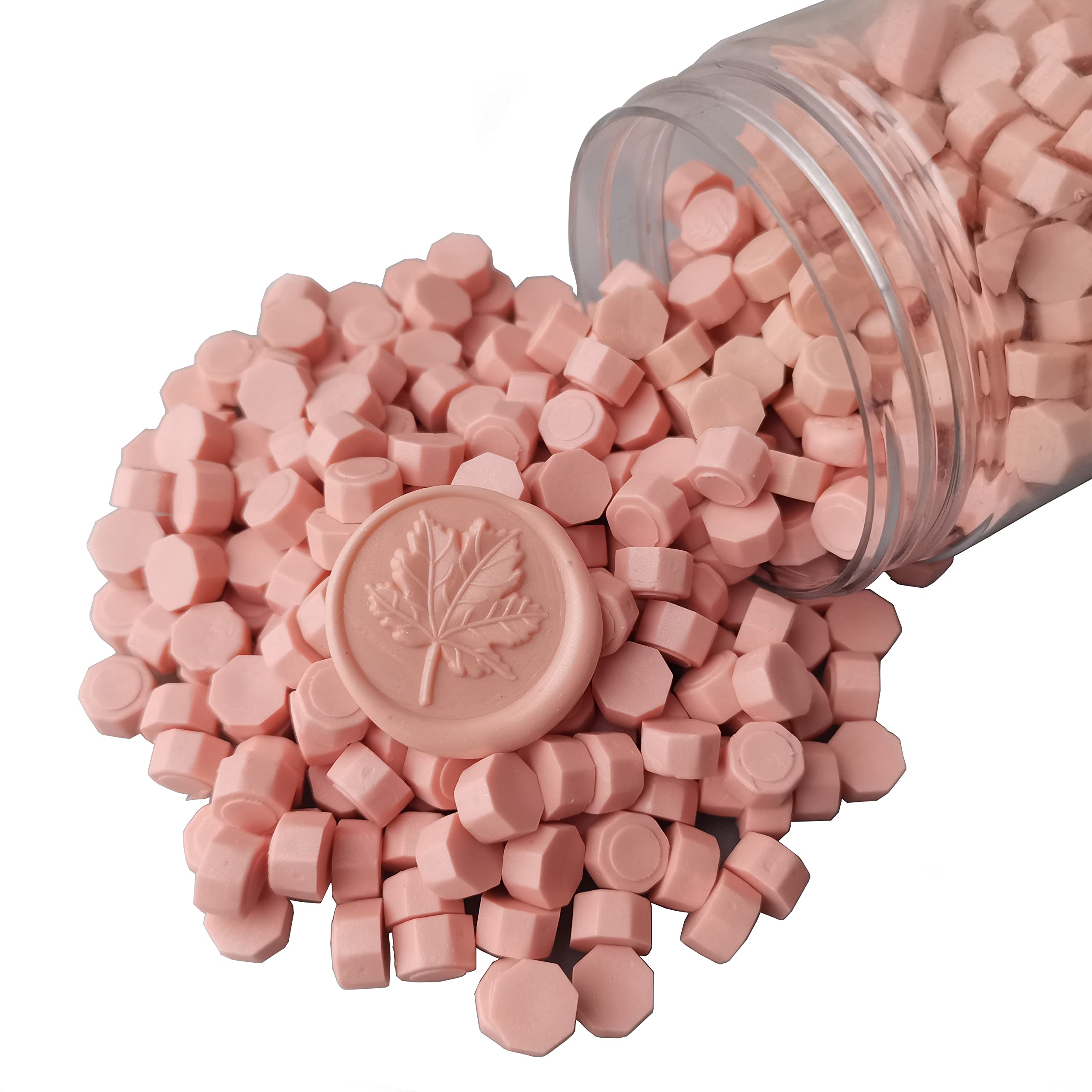 400 Pieces Sealing Wax Beads for Seal Stamp, PORXFLY Pink Waxs Seal Beads Great for Wedding Invitations, Wine Packages,Cards Envelopes, Gift Wrapping (Light Pink)