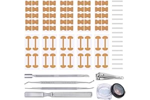 Ingrown Toenail Corrector Set, Professional Ingrown Toenail Kit with Nail Strips Corrector Patch Pedicure Tools for Home Use