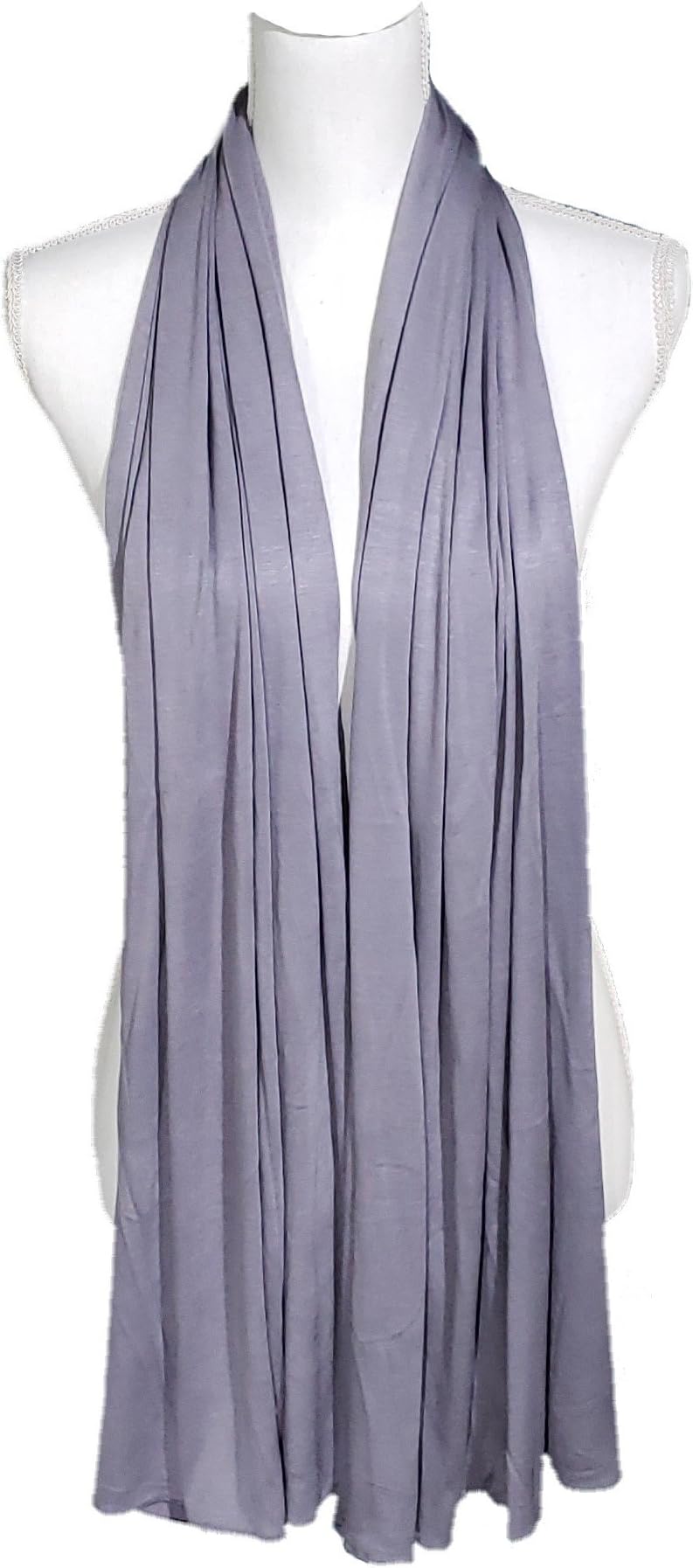 Womens Lightweight Basic Kuwaiti Cotton Jersey Stretch Hijab Scarf