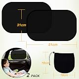 WIN.MAX 2 Pack Car Window Shades Kids UV Protection Sun Shade 51x31 cm view 8