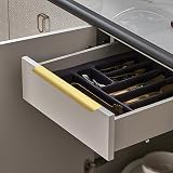 Malimali 10 Pack Brushed Gold Kitchen Handles 300mm Center 256mm Edge Pulls view 4