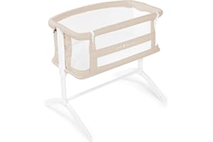 Baby Delight Beside Me Serenity Bassinet | Lightweight Bedside Sleeper & Baby Bassinet | 7-Position Height Adjustment | 100% GOTS Certified Organic Cotton Fabric | Organic Oat
