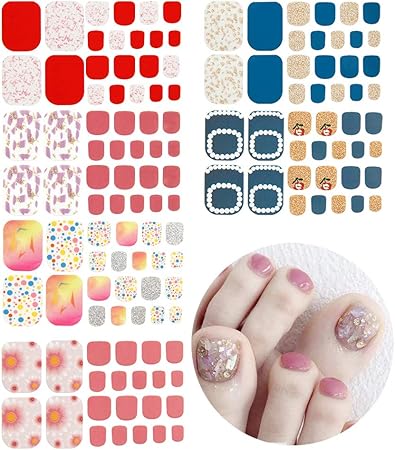 Amazon ネイルステッカー ネイルシール ジェルネイルシール ネイル パーツ ネイル 飾り 花 ネイルアート シール ネイルシール セット 足爪 シール 花柄ネイルパーツ 足ネイルシール 足用 ネイルシール 貼るだけネイルシール 貼るジェルネイル Lattcure シール