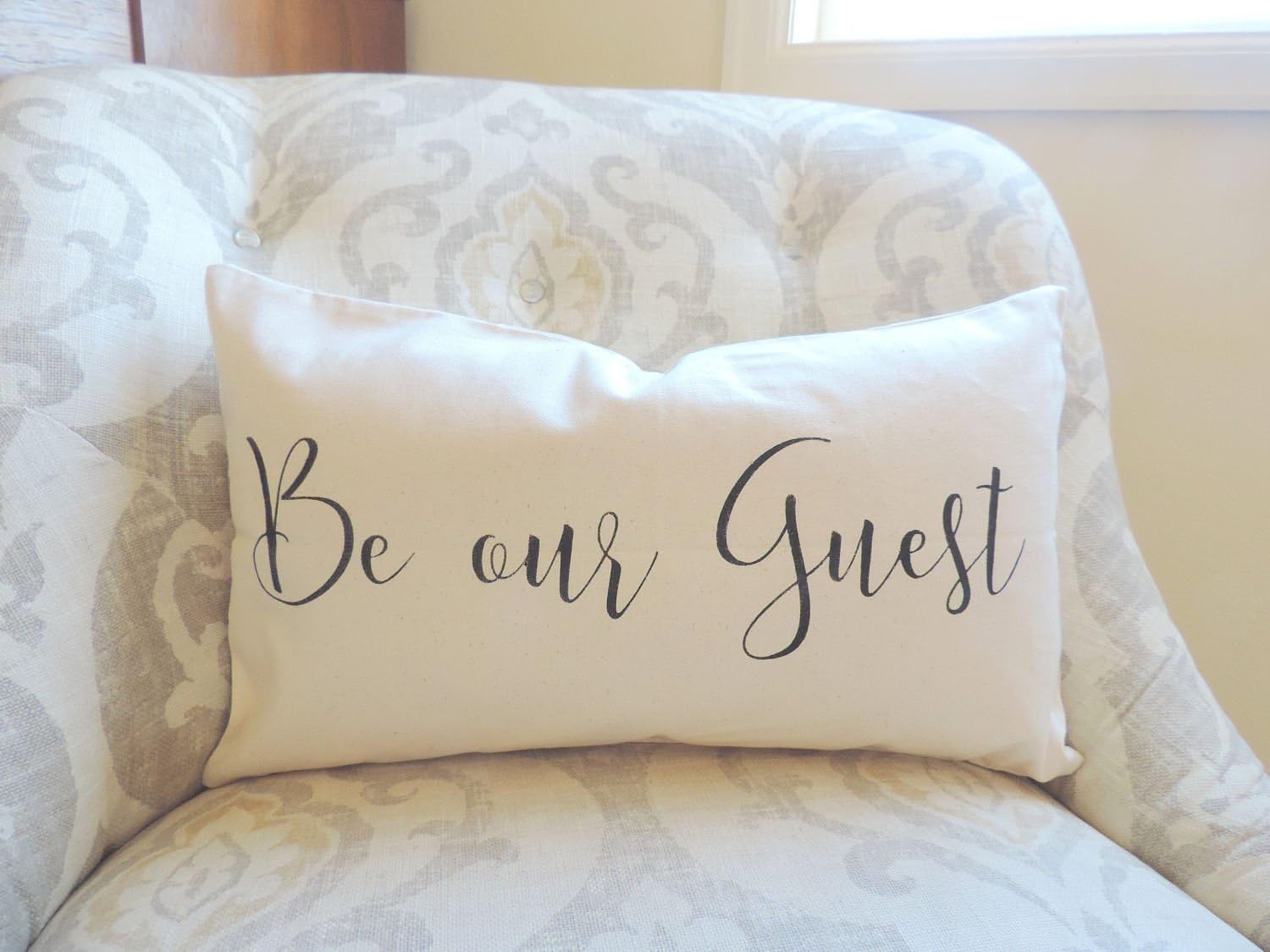 be our guest throw pillow