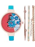 Chumbak Summer Blooms Wrist Watch with Bracelet