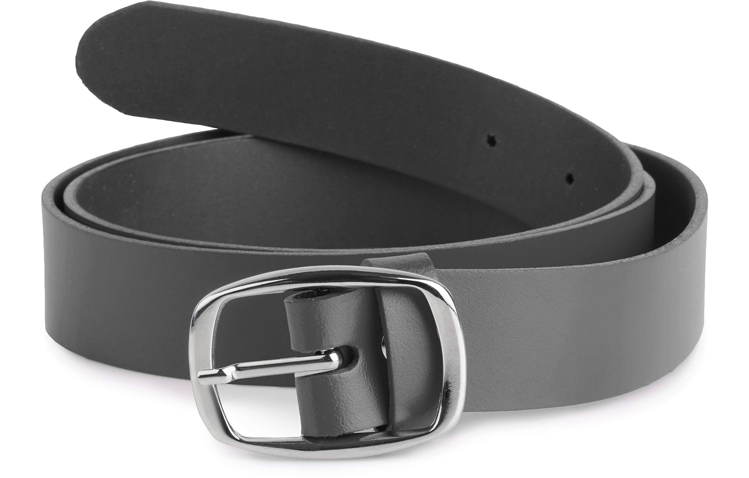 Merry Style Women's Leather Belt D41 (Graphite, 90 cm (Total length 109 cm)) — image 1