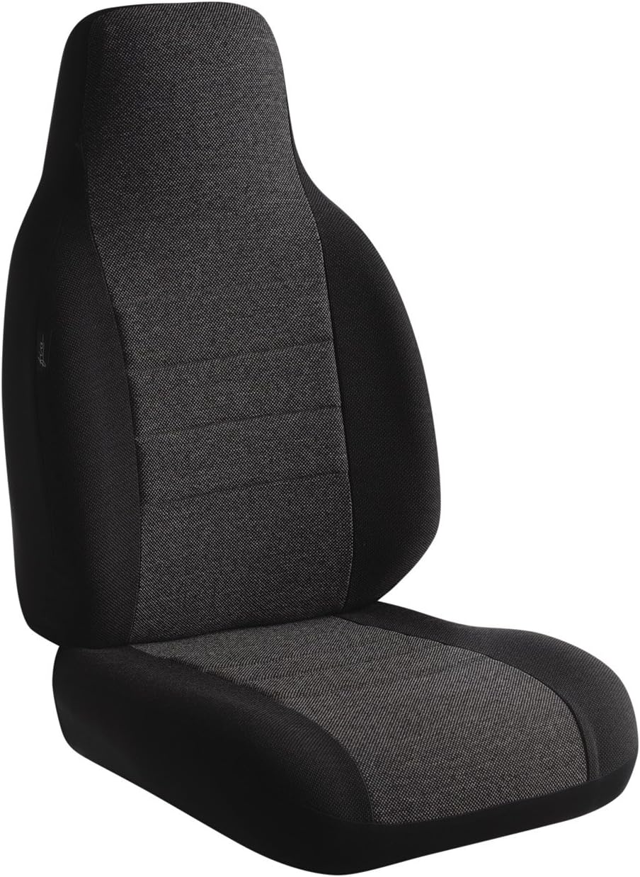 Fia OE37-35 CHARC Custom Fit Front Seat Cover Split Seat 40/20/40 - Tweed, (Charcoal)