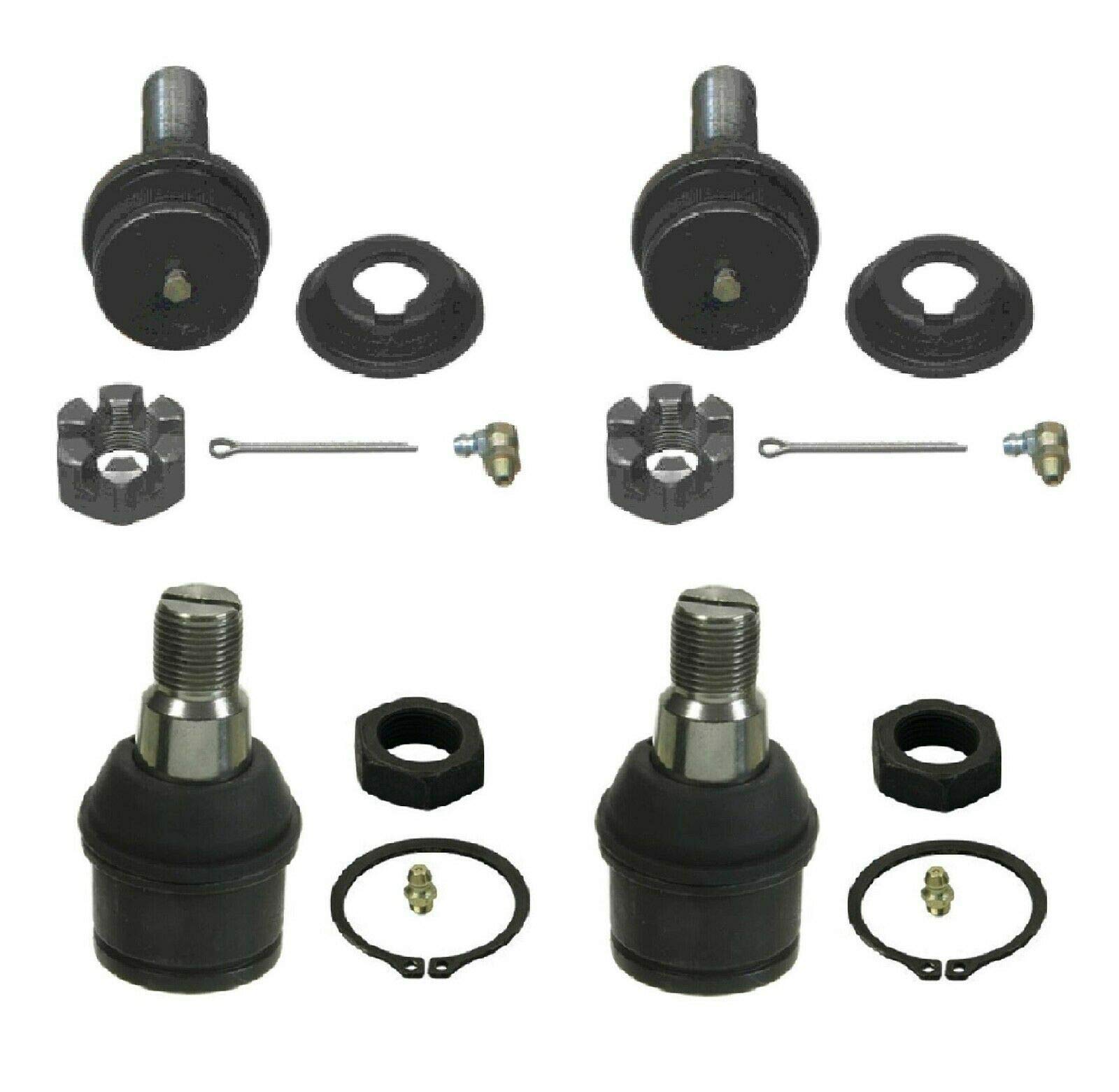 4 PCS Front Upper & Lower Ball Joints Fit 1994-1999 DODGE RAM 2500 4WD; W/Dana 60 Axle & 4500 Lb Axle