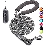 BAAPET 2/4/5/6 FT Strong Dog Leash with Comfortable Padded Handle and Highly Reflective Threads for Small Medium and Large Do
