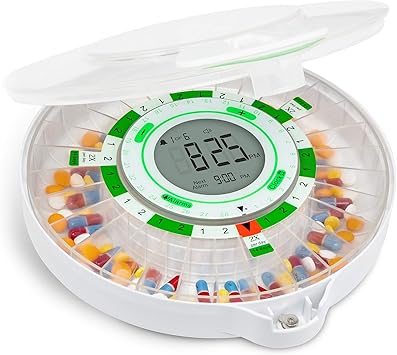 Amazon.com: LiveFine 28-Day Automatic Pill Dispenser with Upgraded LCD