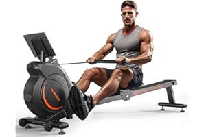YOSUDA Magnetic/Water Rowing Machine for Home - Rower Machine Use with Bluetooth, App Supported, Rowing Machine for Taller Power Athletes, Comfortable Seat Cushion