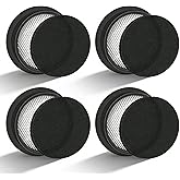 Replacement Filter Compatible with Klarpul KL003 Cordless Vacuum Cleaner | 4 Pack HEPA Filter and Sponge Filter,Washable and Reusable Vacuum Filter,High-Efficiency Dust Removal&zwnj;