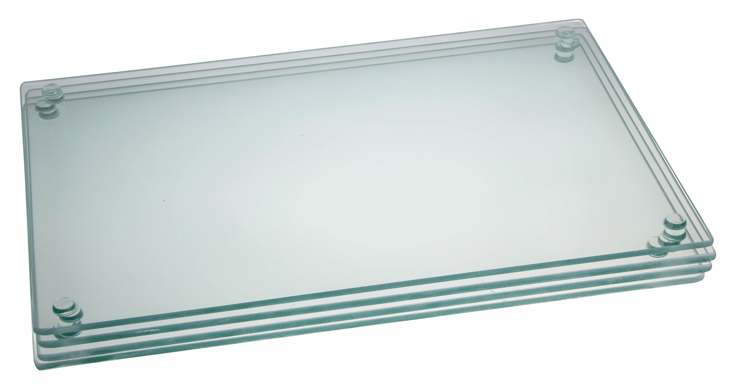 Clever Chef Premium Tempered Glass Cutting Board Bundle 4 Pack - 7.75" X 11.75" — image 1