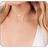 Tooliks Hamsa Choker Necklace – Gold or Sterling Silver Filigree Hand of Fatima, Handmade Jewelry 14"–17"