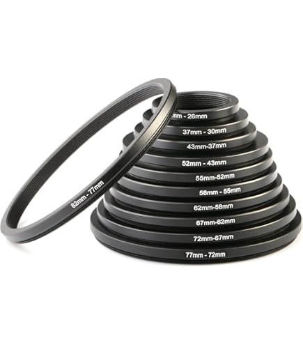 2 Confezioni Da 58 A 72 Mm, Anello Per Filtro Step Up Da 58 Mm A - Foto 8