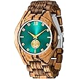 Men's Handmade Wooden Watches Mens Lightweight Analog Quartz Wood Mens Wrist Watch